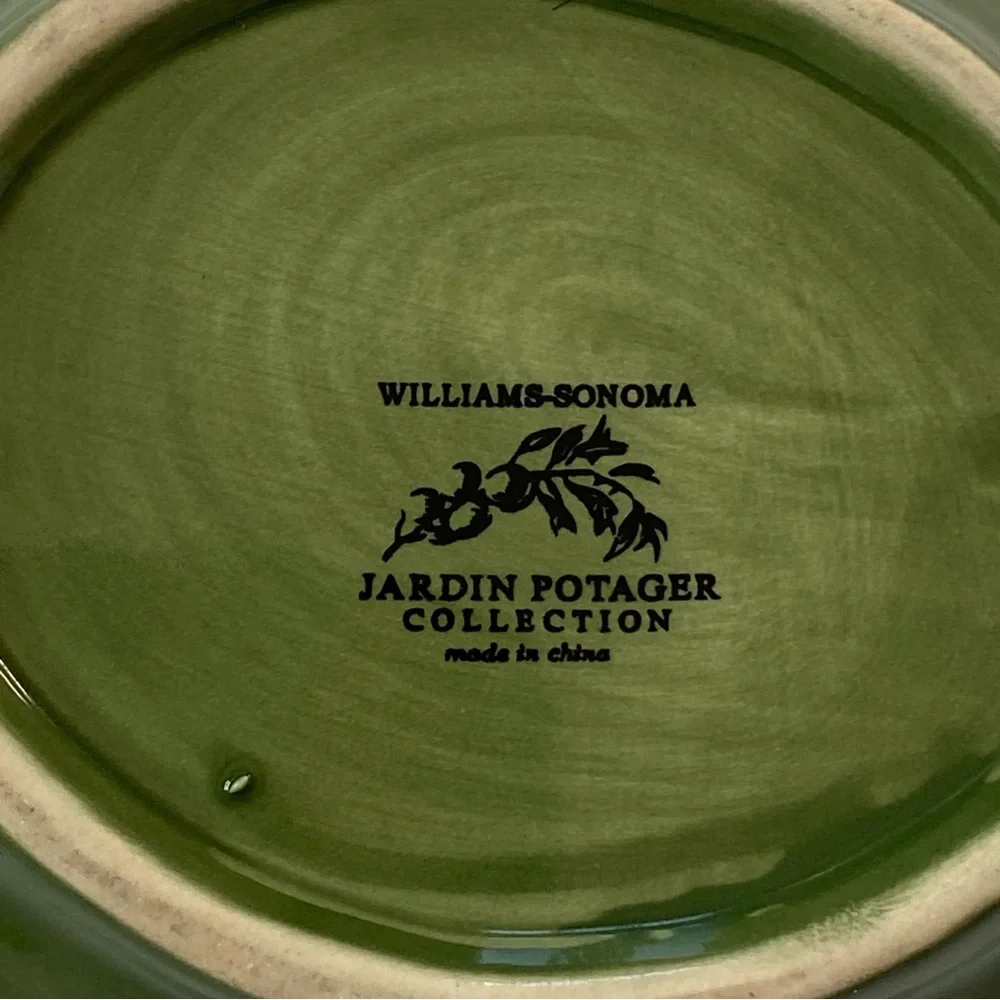 Williams Sonoma Artichoke Dish Jardin Potager Collection 5.25” Green Vegetables